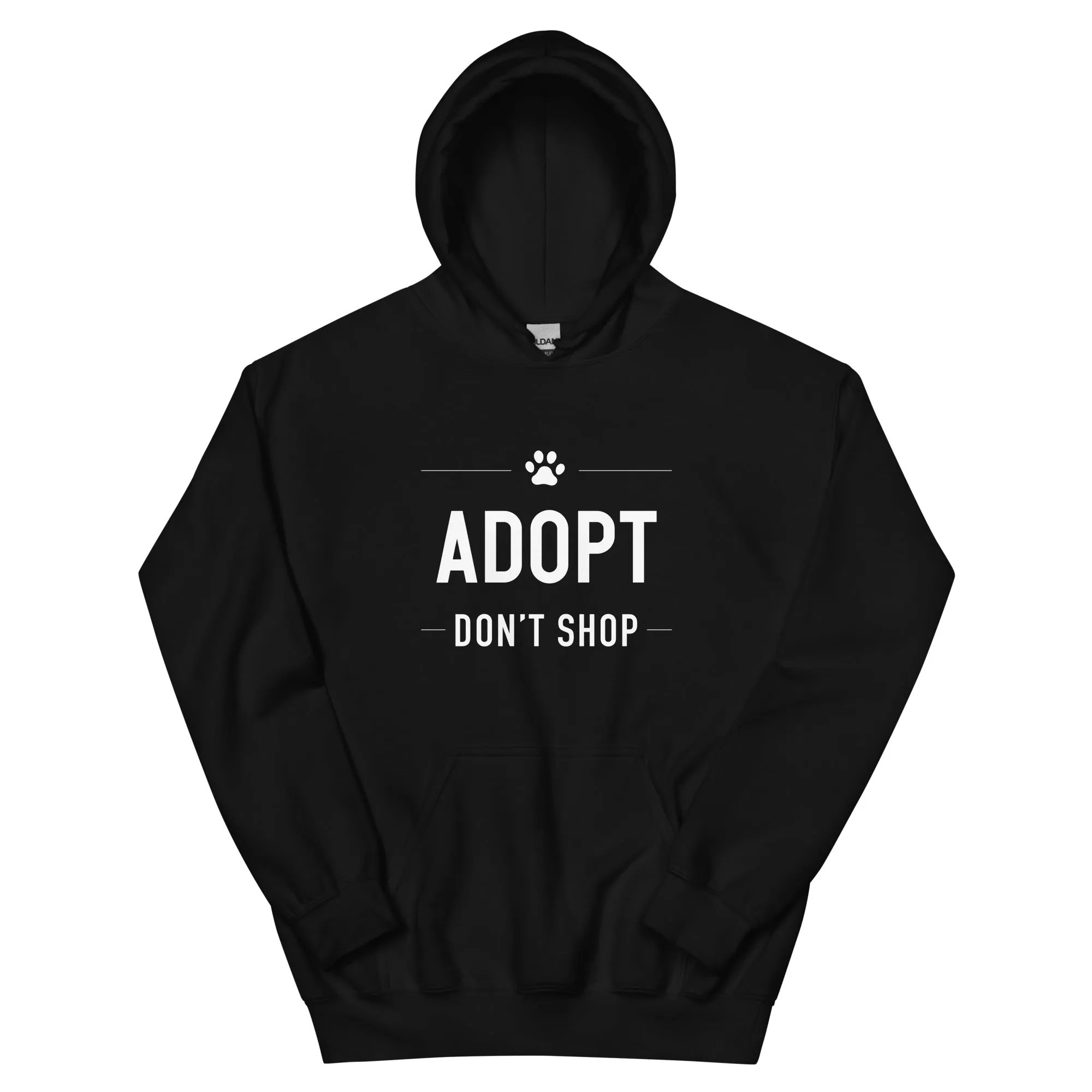 Adopt Don't Shop Paw Hoodie