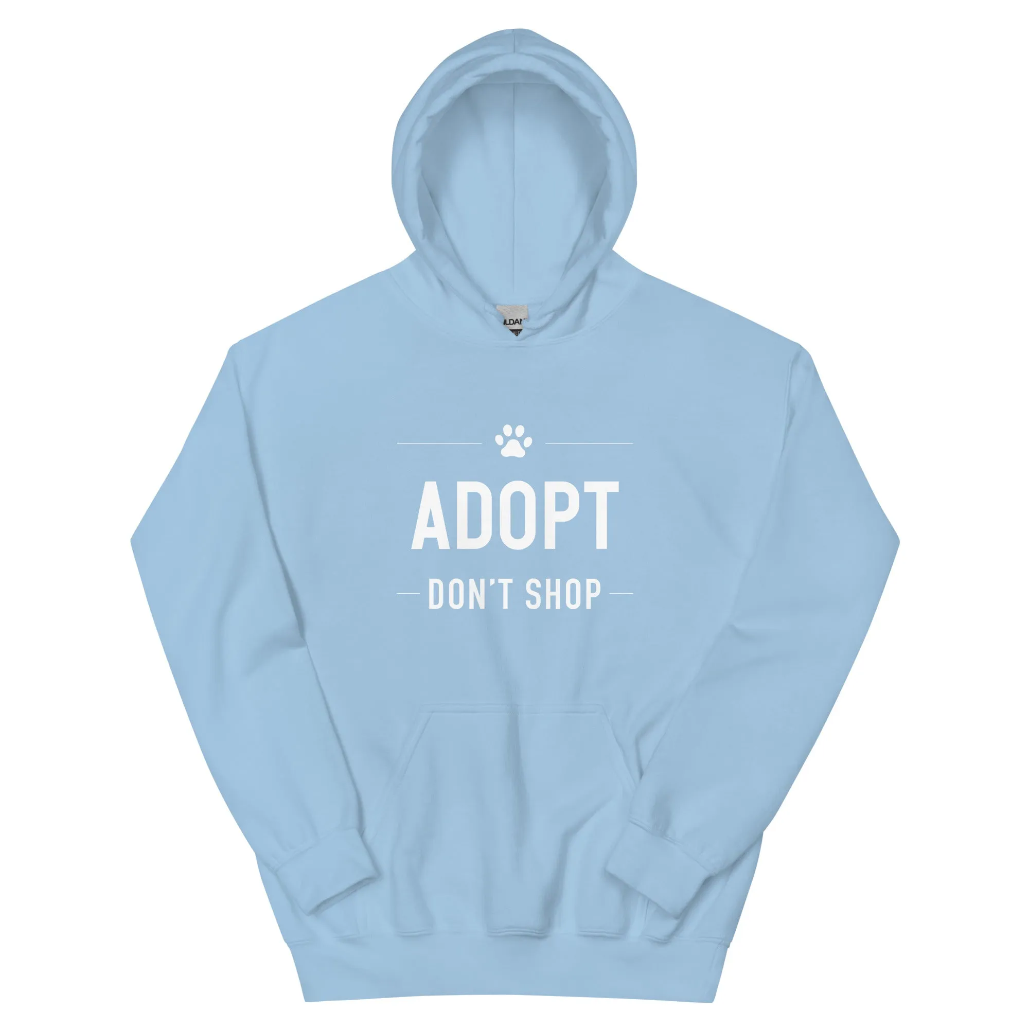 Adopt Don't Shop Paw Hoodie