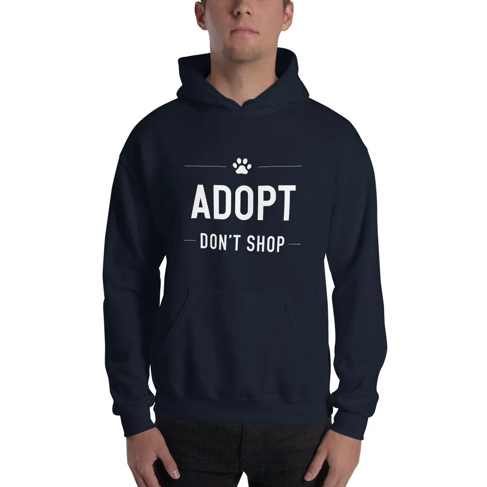 Adopt Don't Shop Paw Hoodie