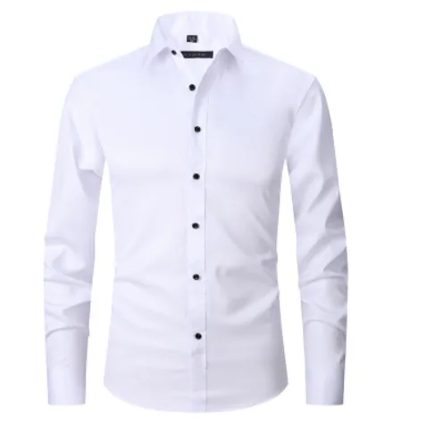 Anti-Wrinkle Men's Long Sleeve Business Shirt