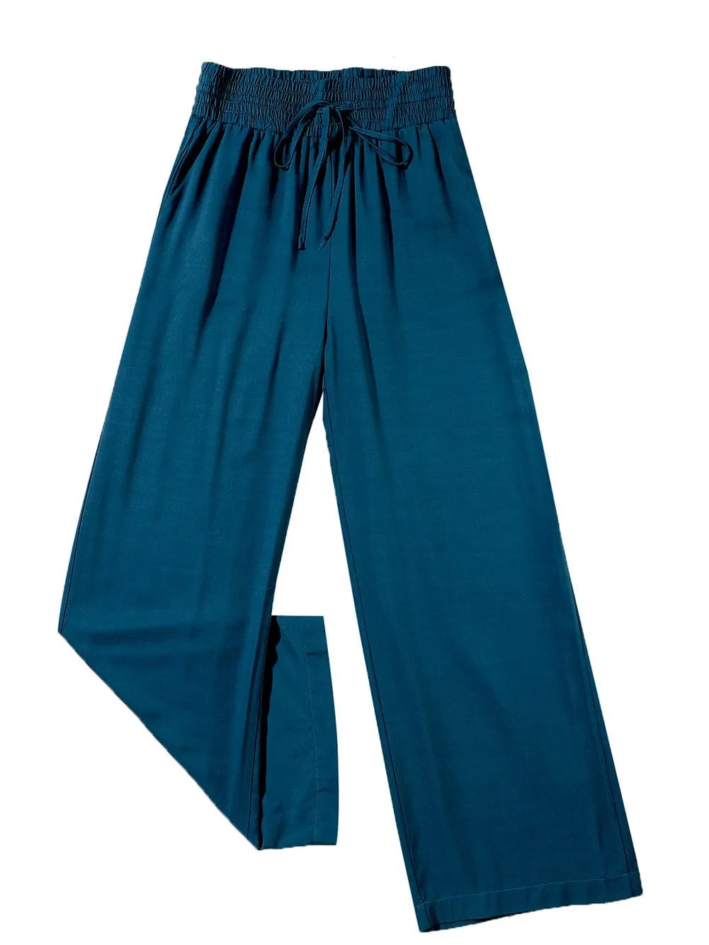 Beach Teal Wide Leg Pants