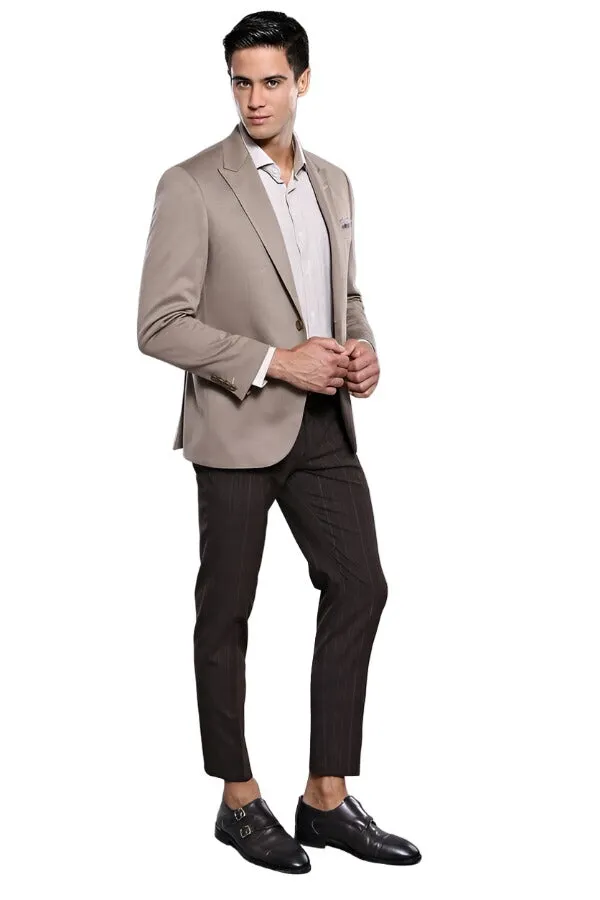 Beige Men's Jacket - Wessi