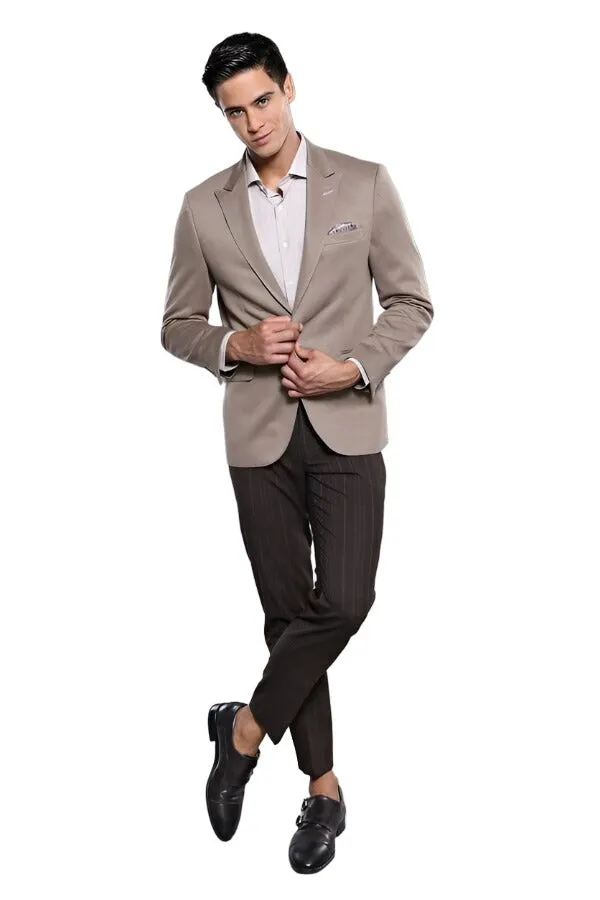 Beige Men's Jacket - Wessi