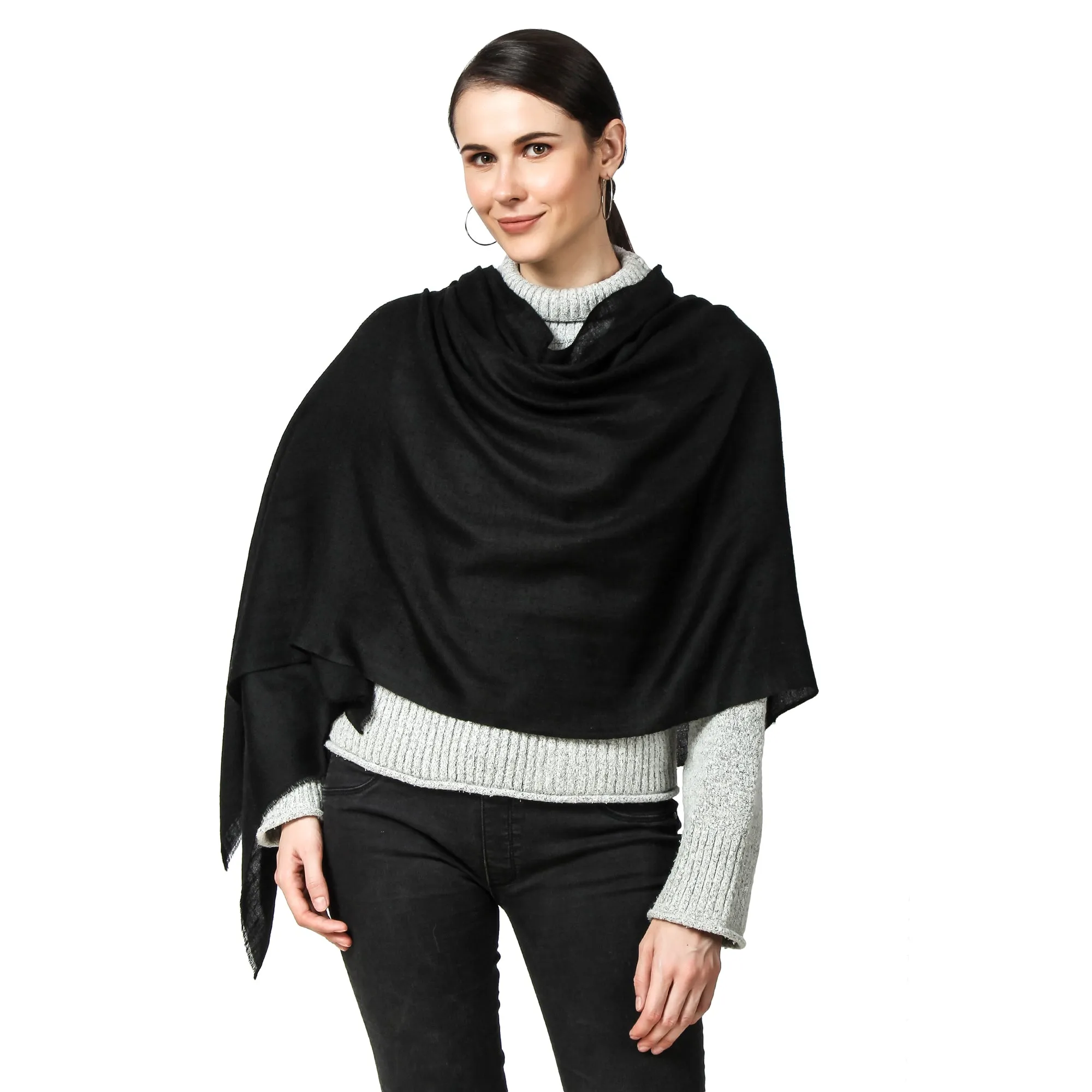 Black Cashmere Scarf