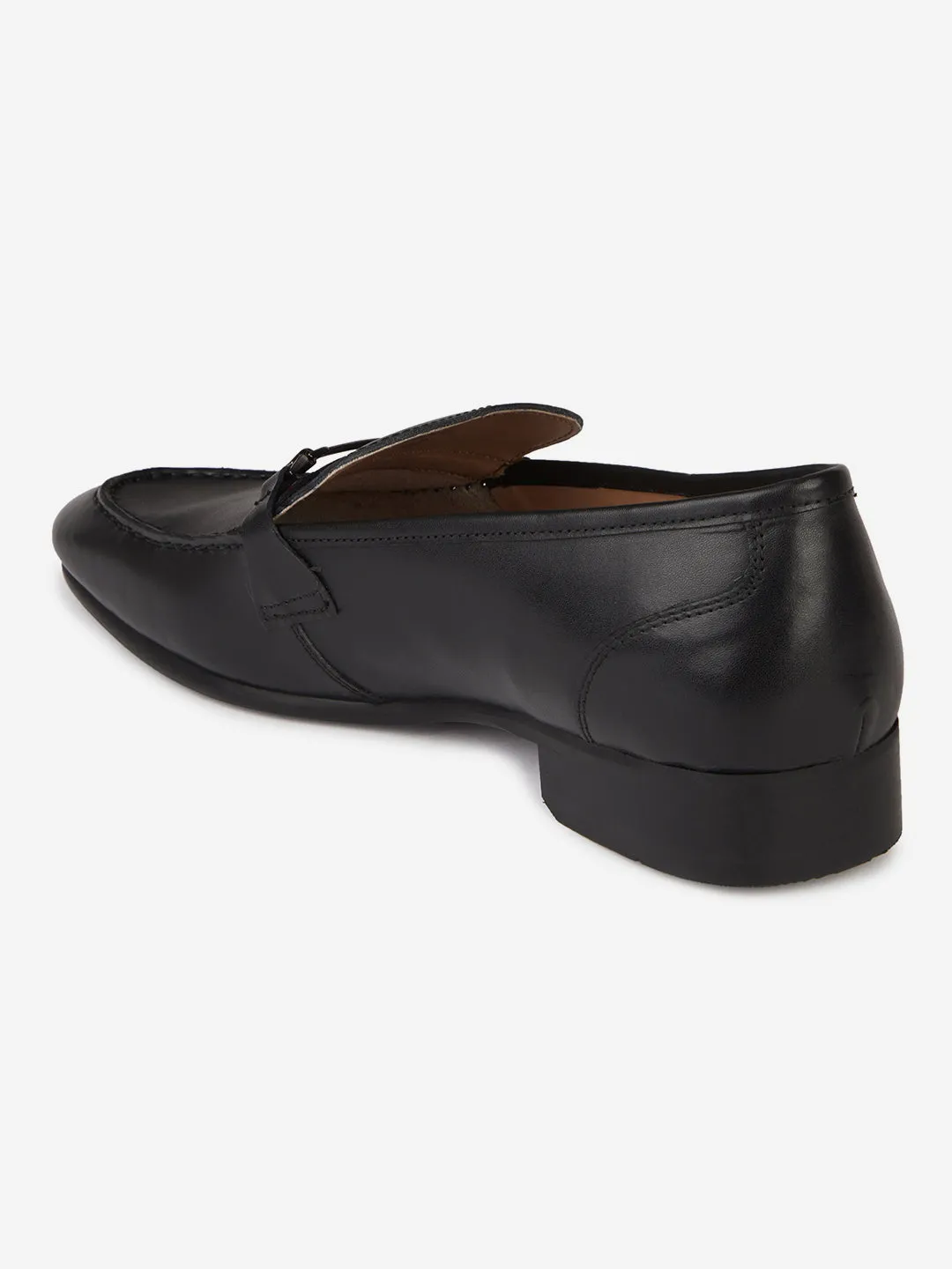 Black Leather Formal Loafers