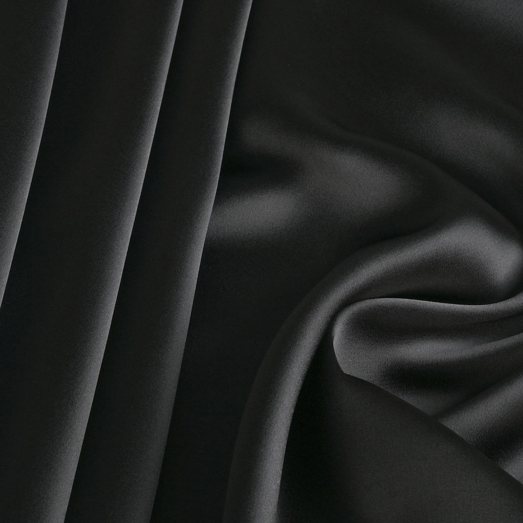 Black Satin Fabric 4079