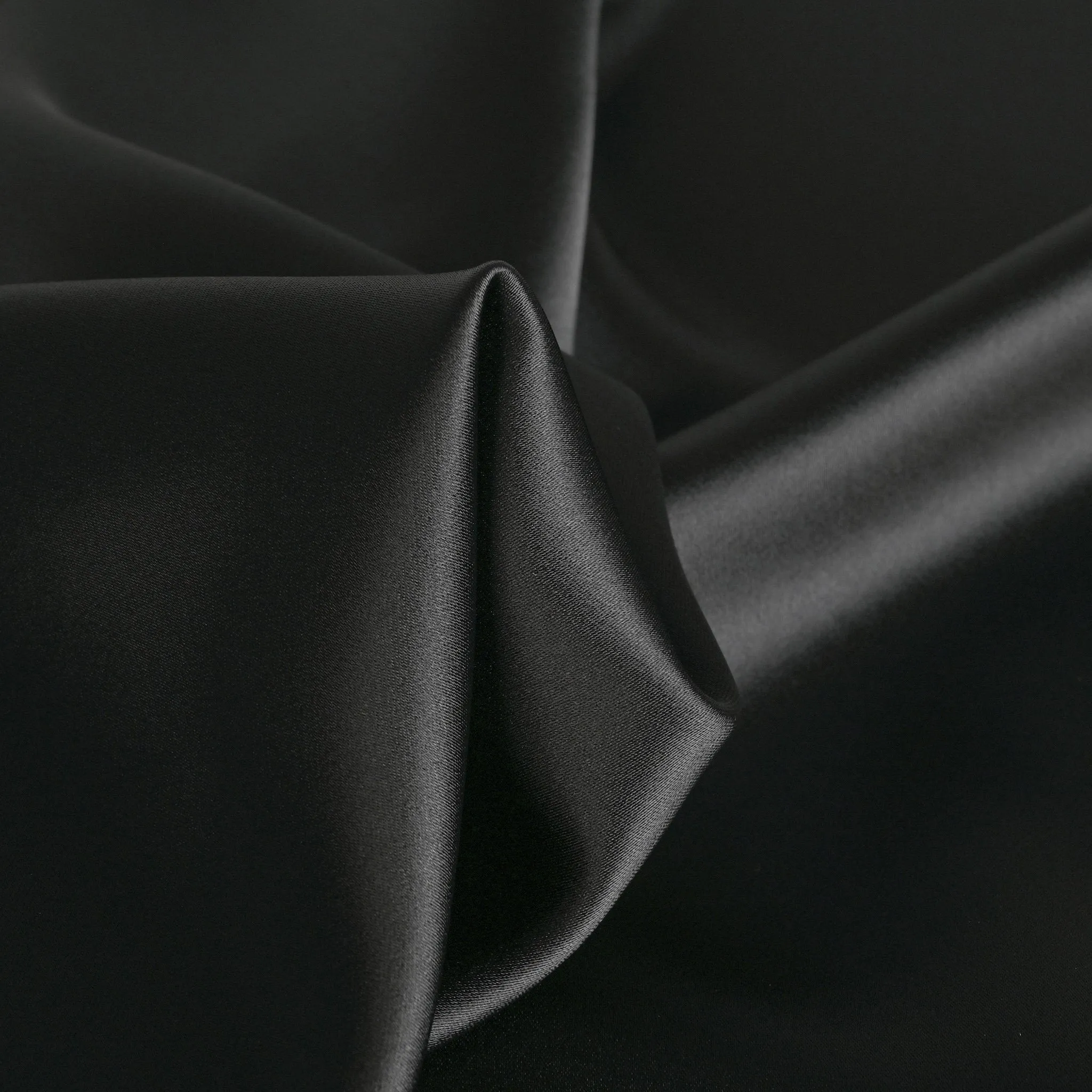 Black Satin Fabric 4079