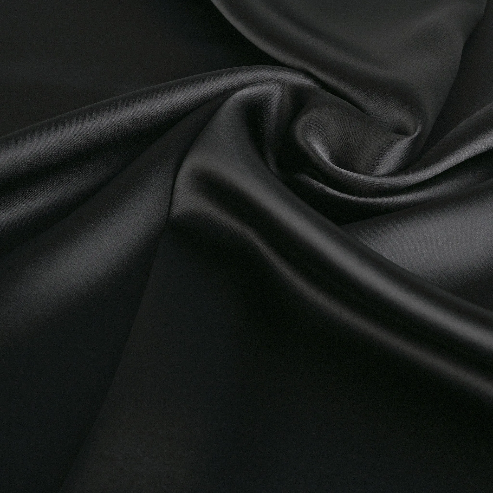 Black Satin Fabric 4079