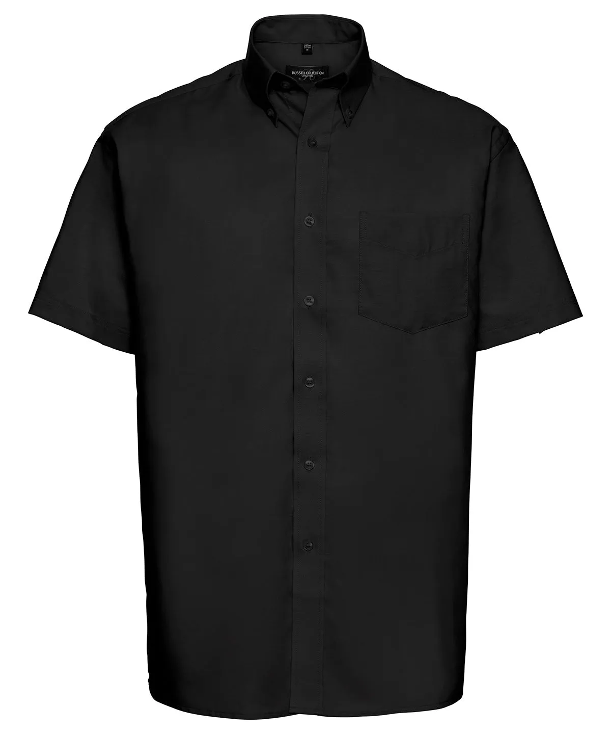 Black - Short sleeve easycare Oxford shirt