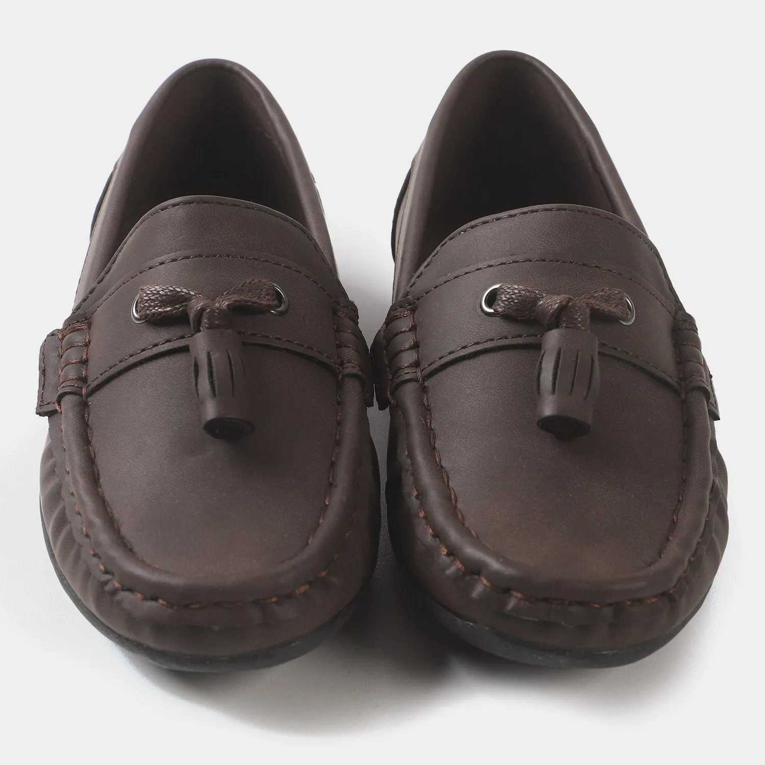 Boys loafers 202109-4 - COFFEE