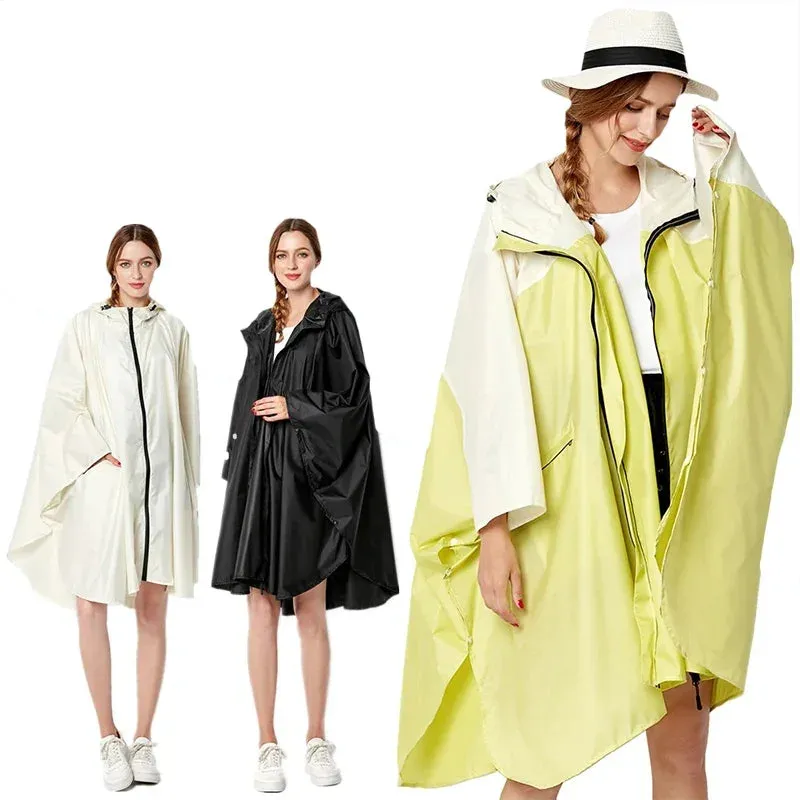 Breathable Lightweight Raincoat Ponchos Waterproof Wind