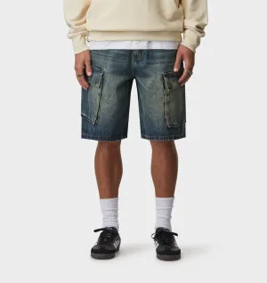 Bronson Cargo Short - Aged Indigo