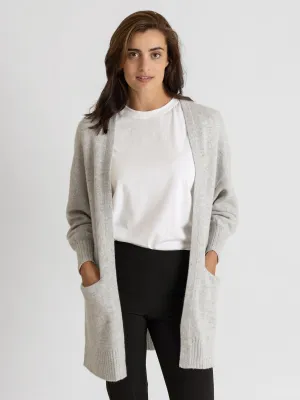 Cashmere cardigan "Lounge" - light grey