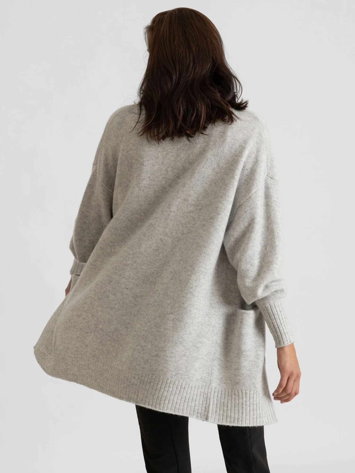 Cashmere cardigan "Lounge" - light grey