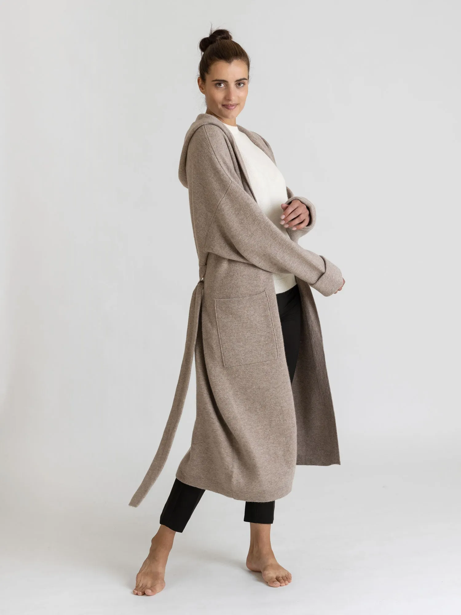 Cashmere coat "Nora" - toast