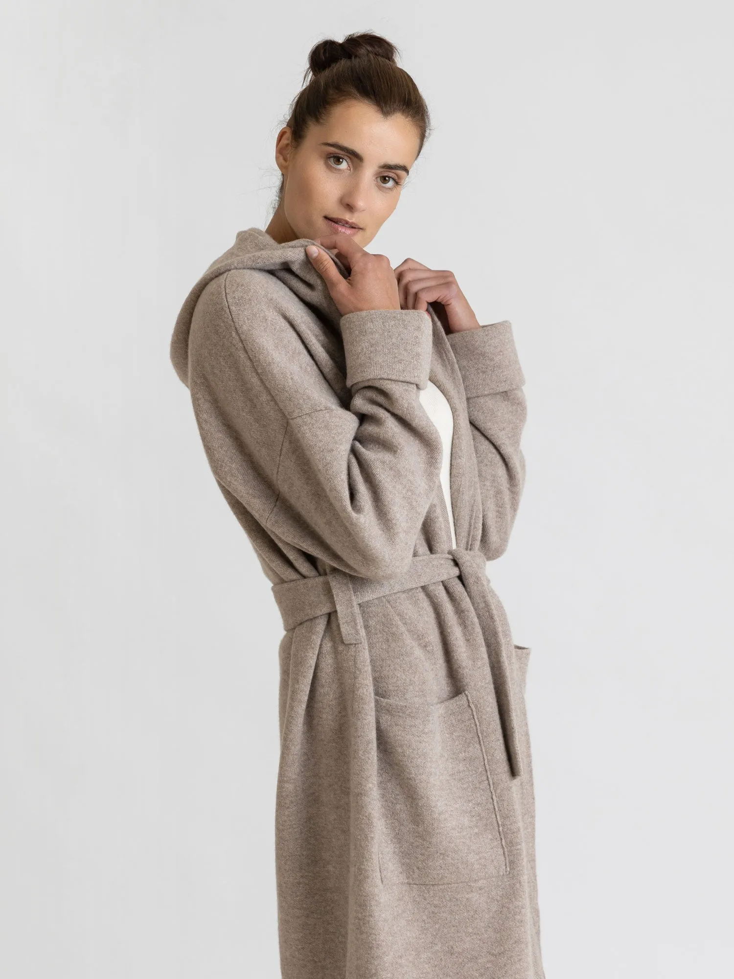 Cashmere coat "Nora" - toast