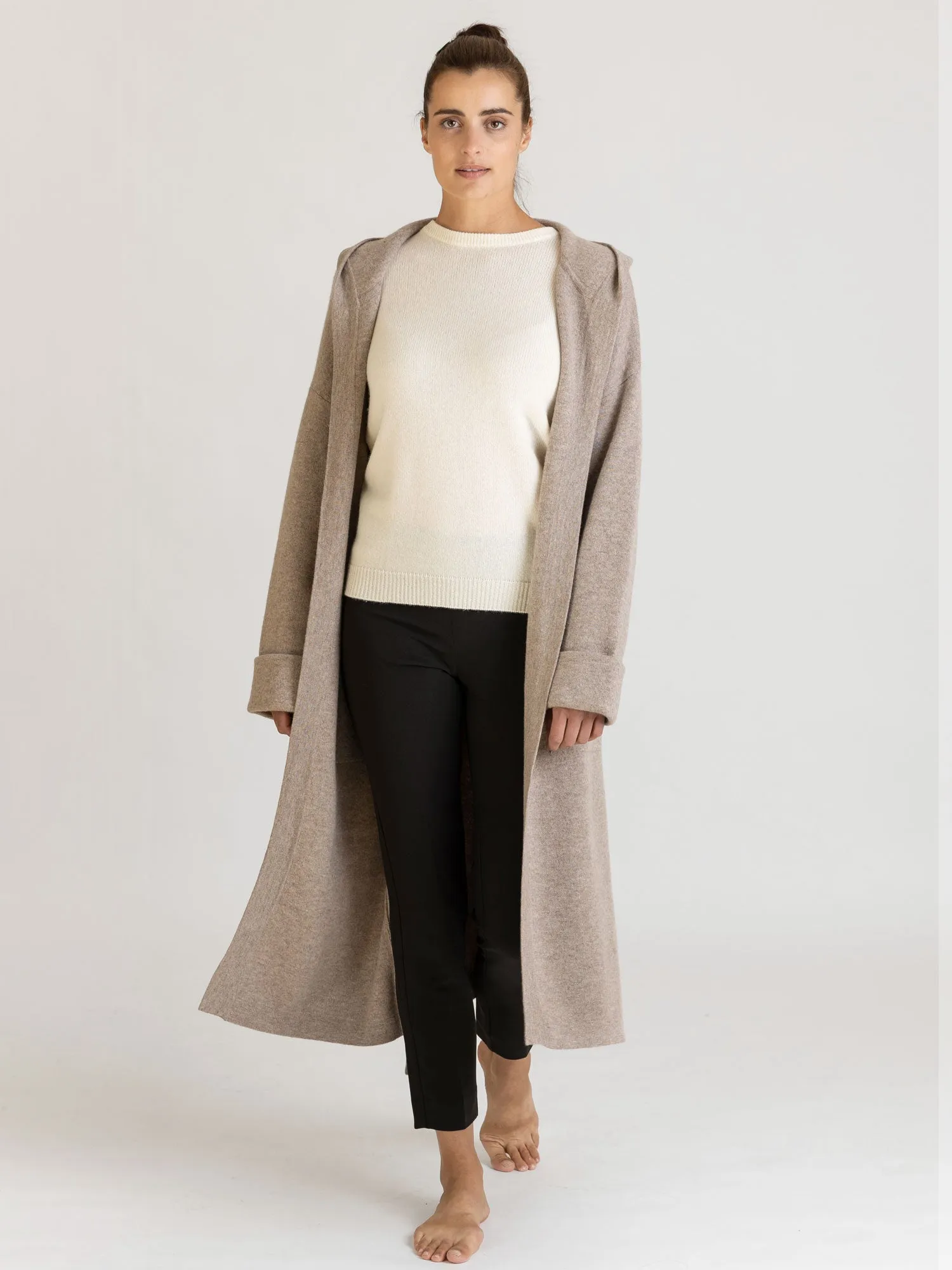 Cashmere coat "Nora" - toast