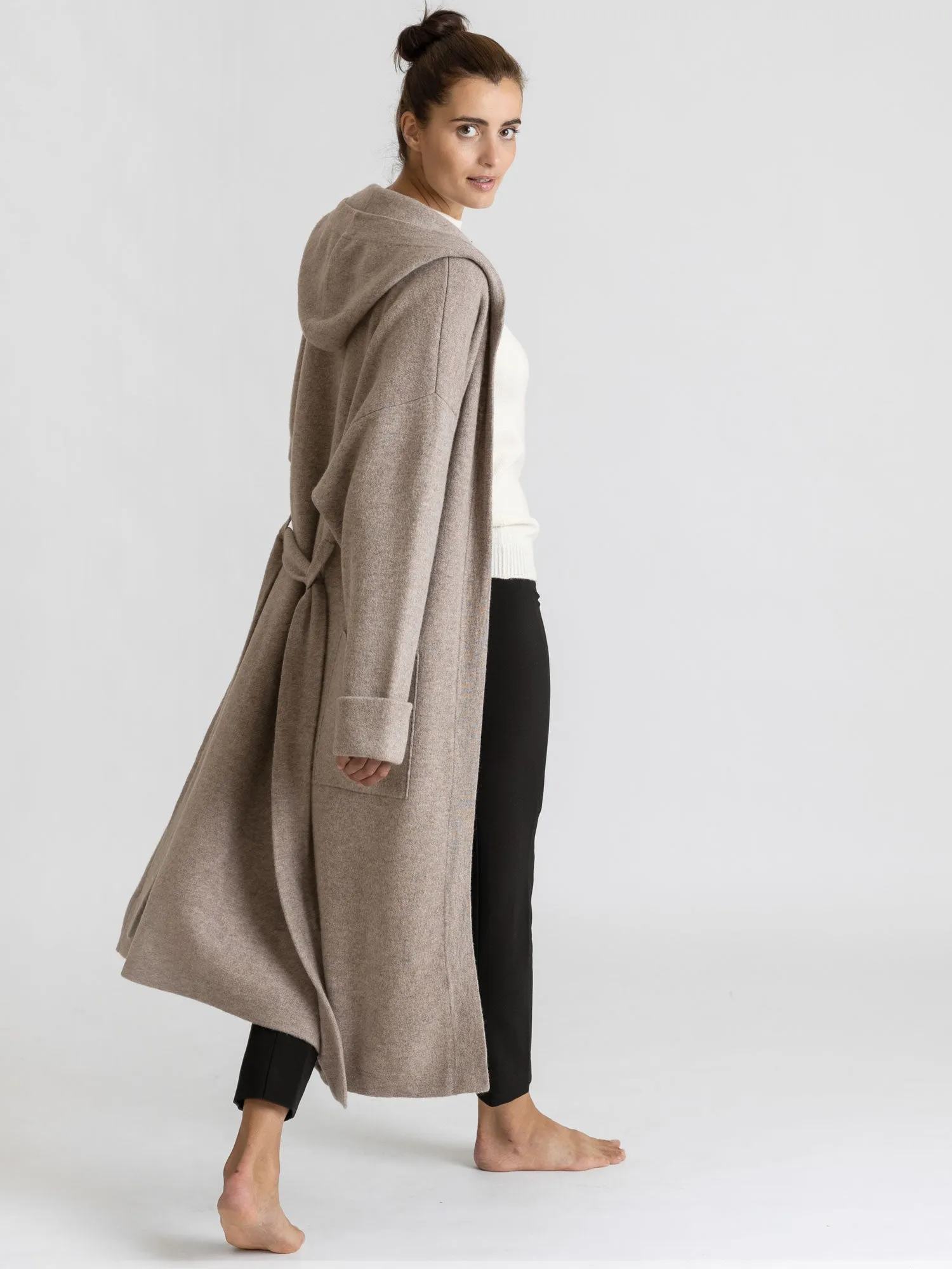 Cashmere coat "Nora" - toast