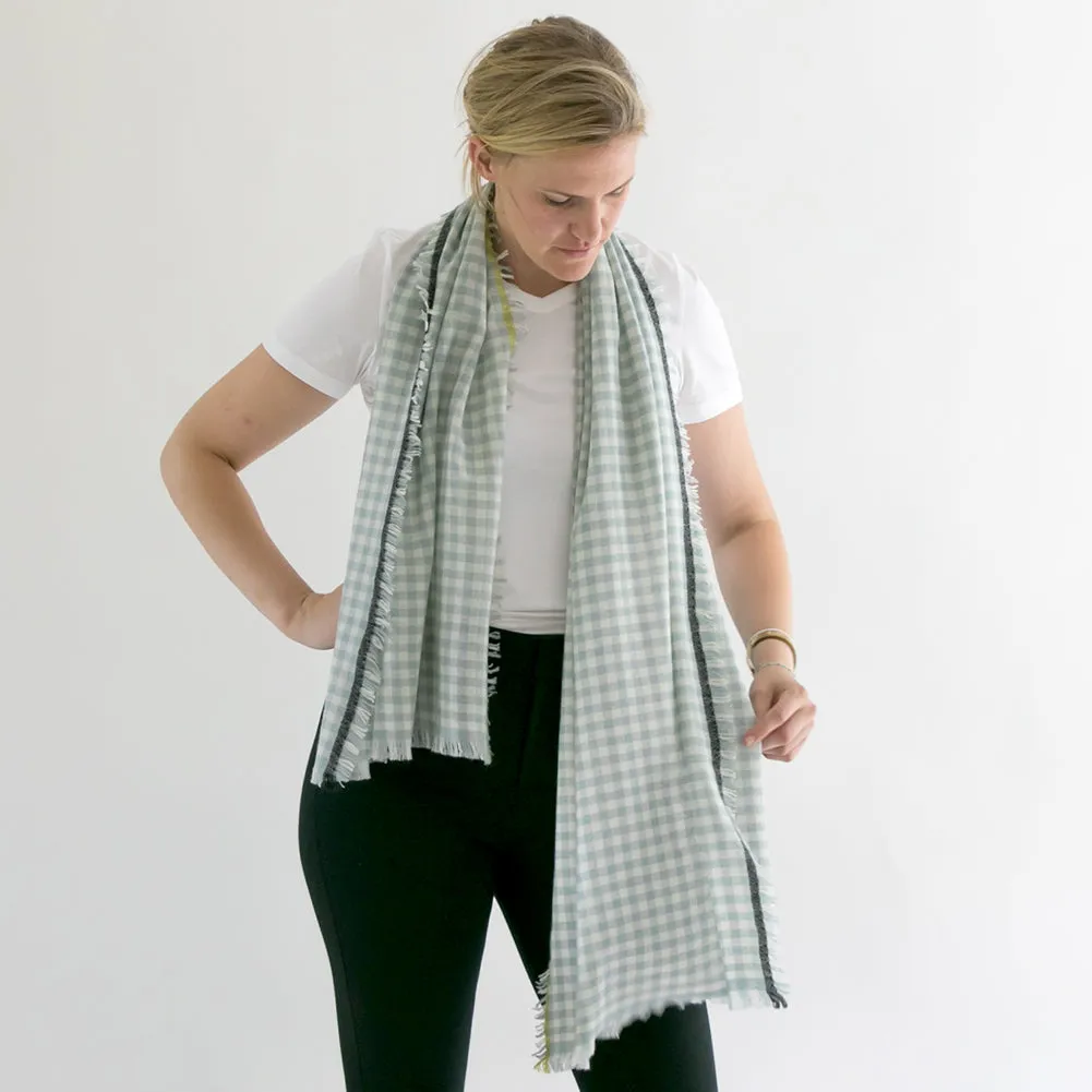 Cashmere scarf | Gingham