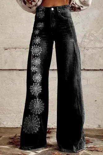 Casual Floral Wide Leg pants