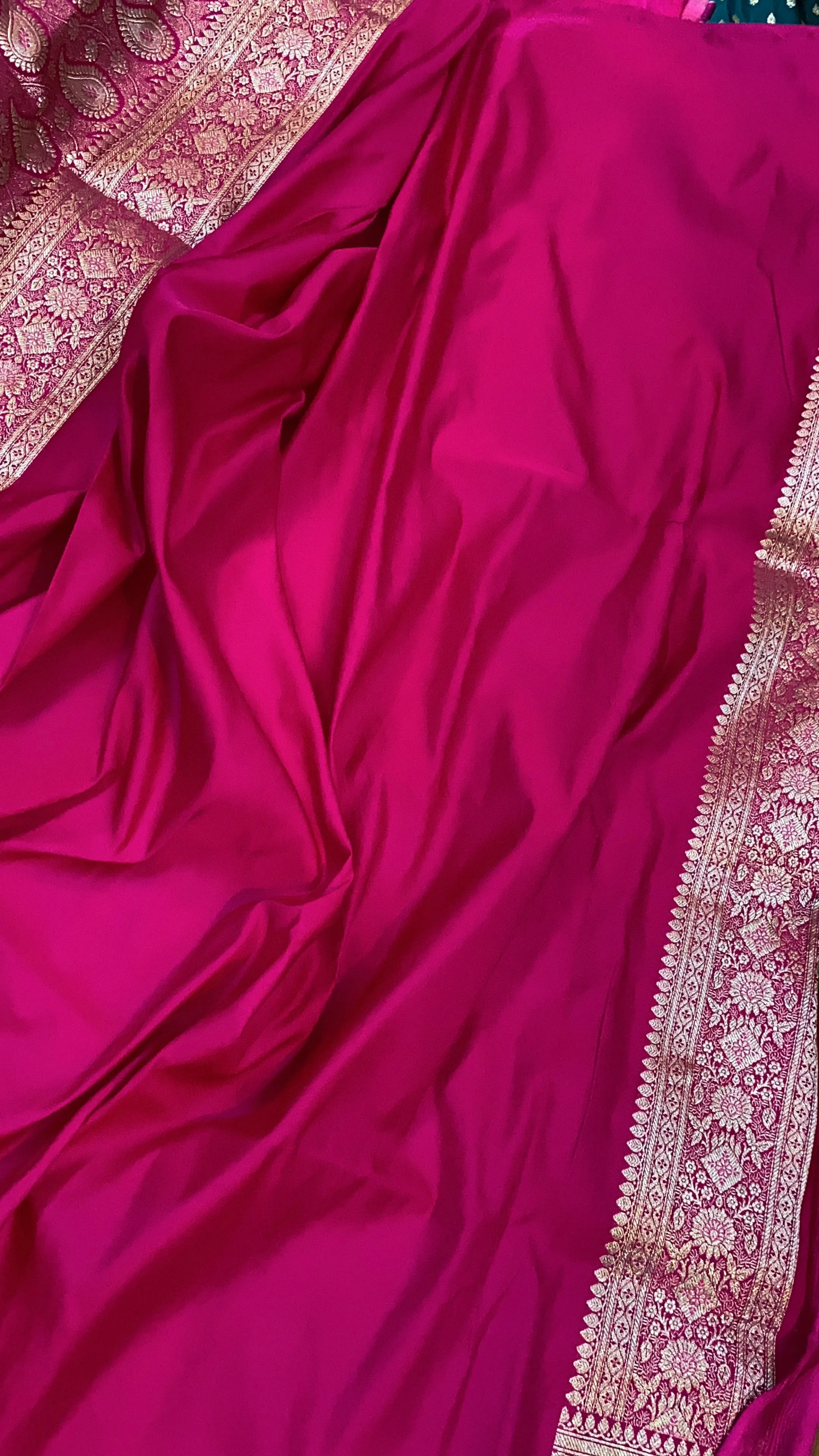 Celebrate Tradition with Rani Pink Pure Silk Banarasi Saree