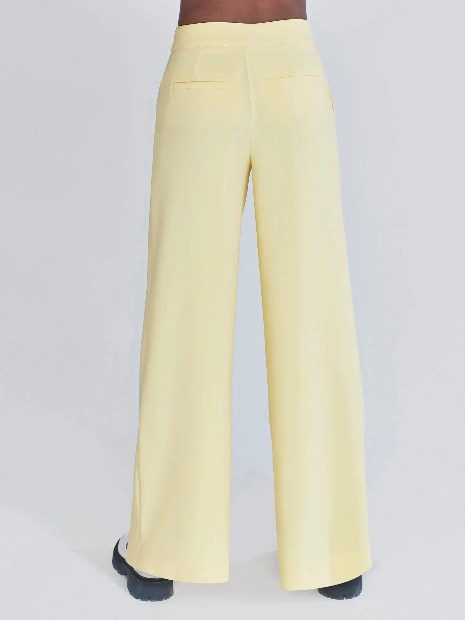 Chell Crepe Wide-Leg Pant