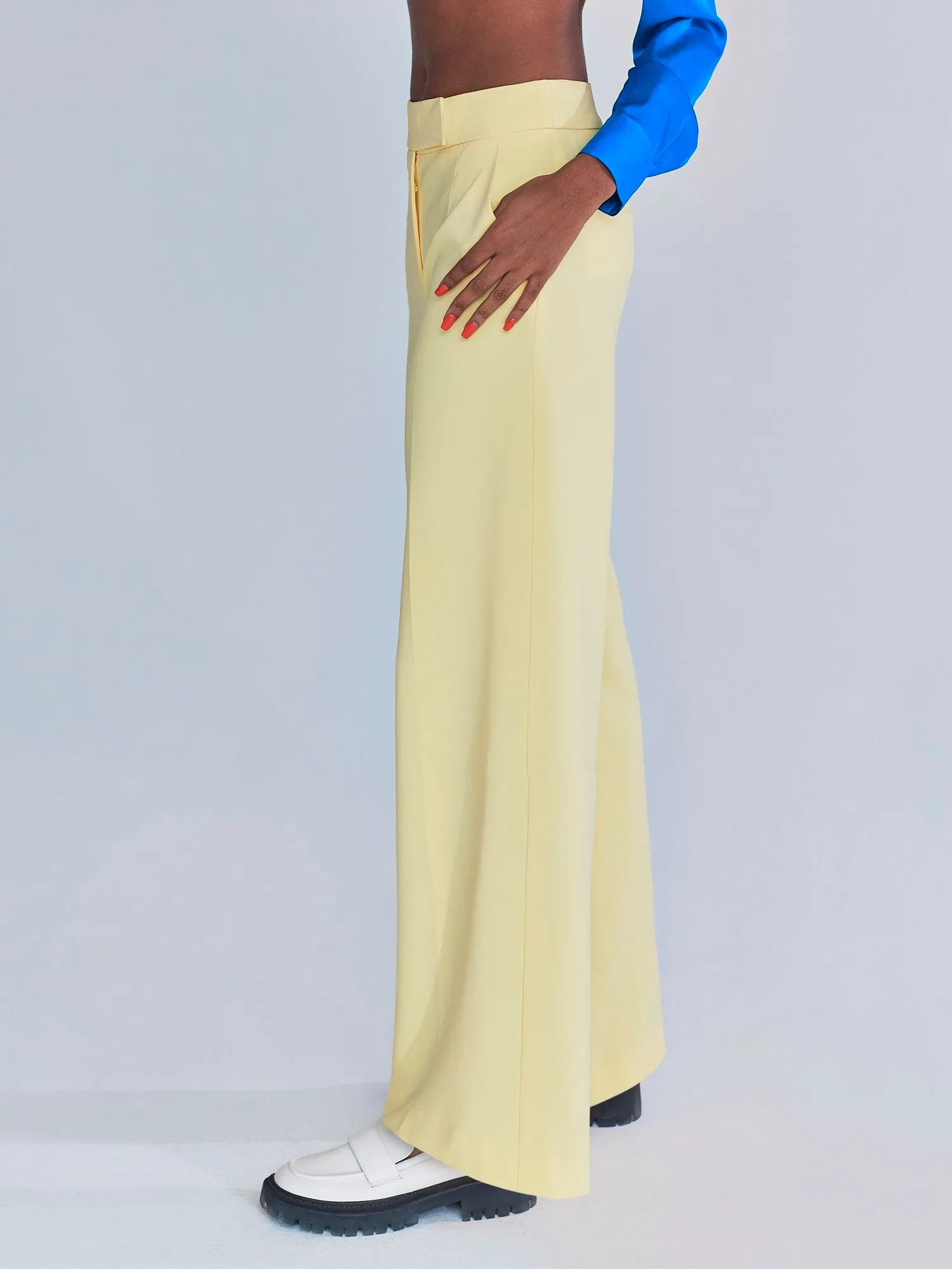 Chell Crepe Wide-Leg Pant