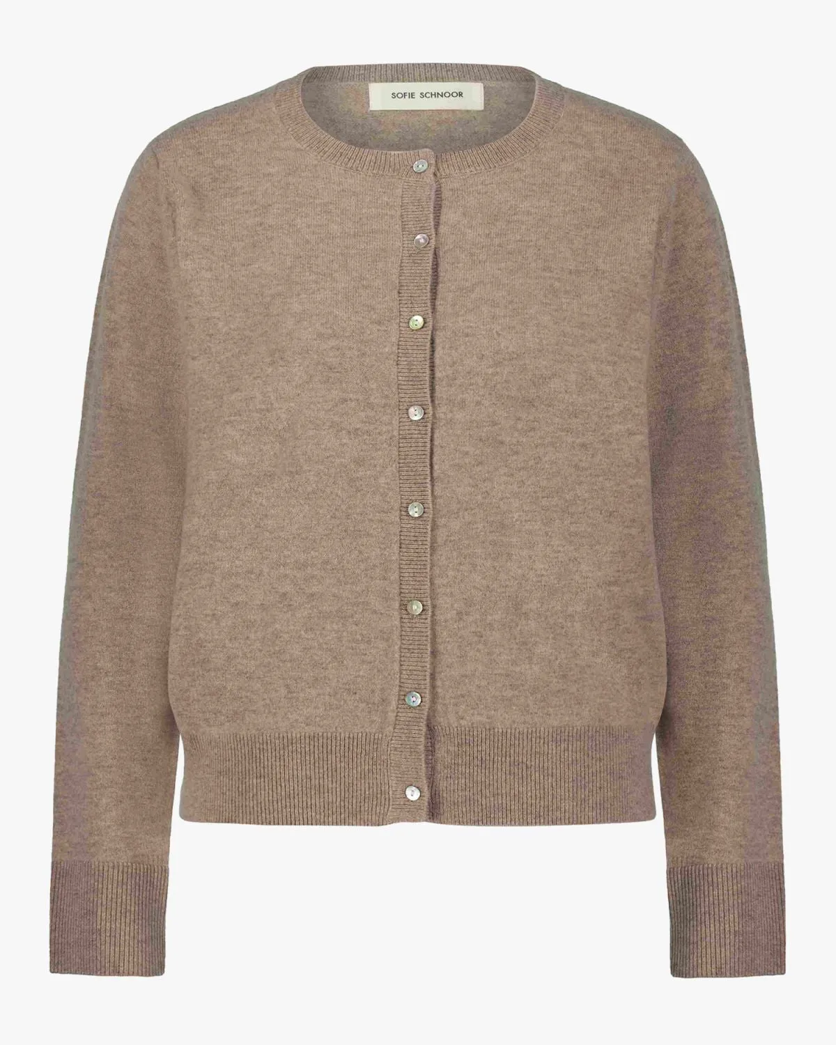 CISSESW CARDIGAN - Brown melange