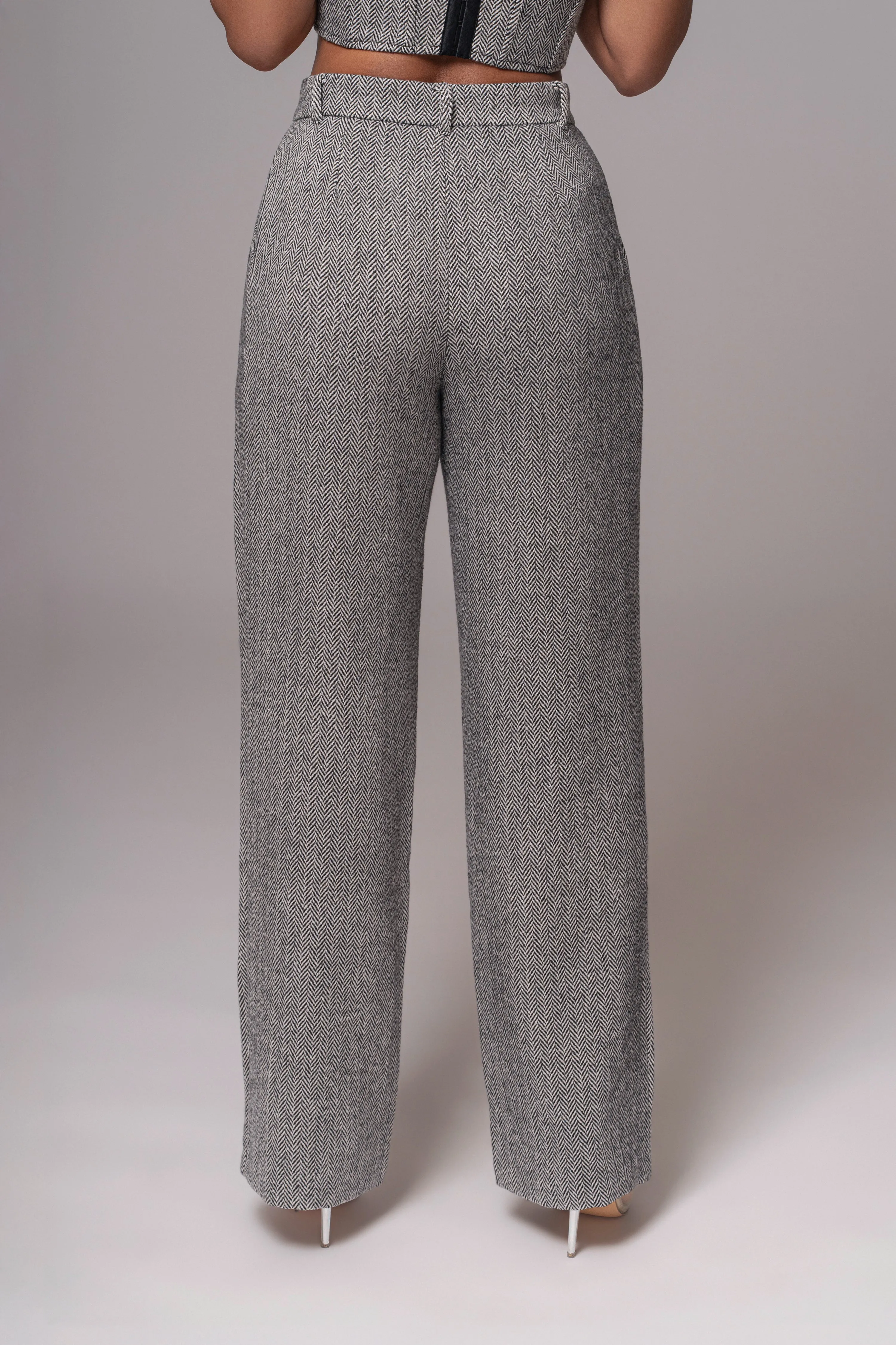 Classic Herringbone Trousers