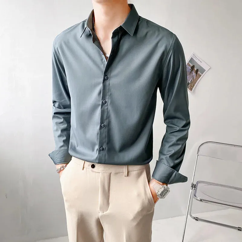 Custom Casual Fashion Slim-Fit Business Shirts for Men,