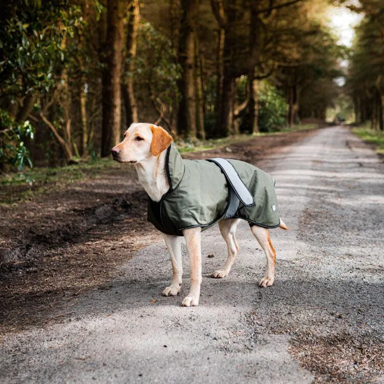 Danish Design - The Ultimate 2 in 1 Waterproof and Fleece Dog Coat - Khaki