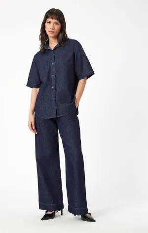 DEVA SHIRT IN RINSE DENIM