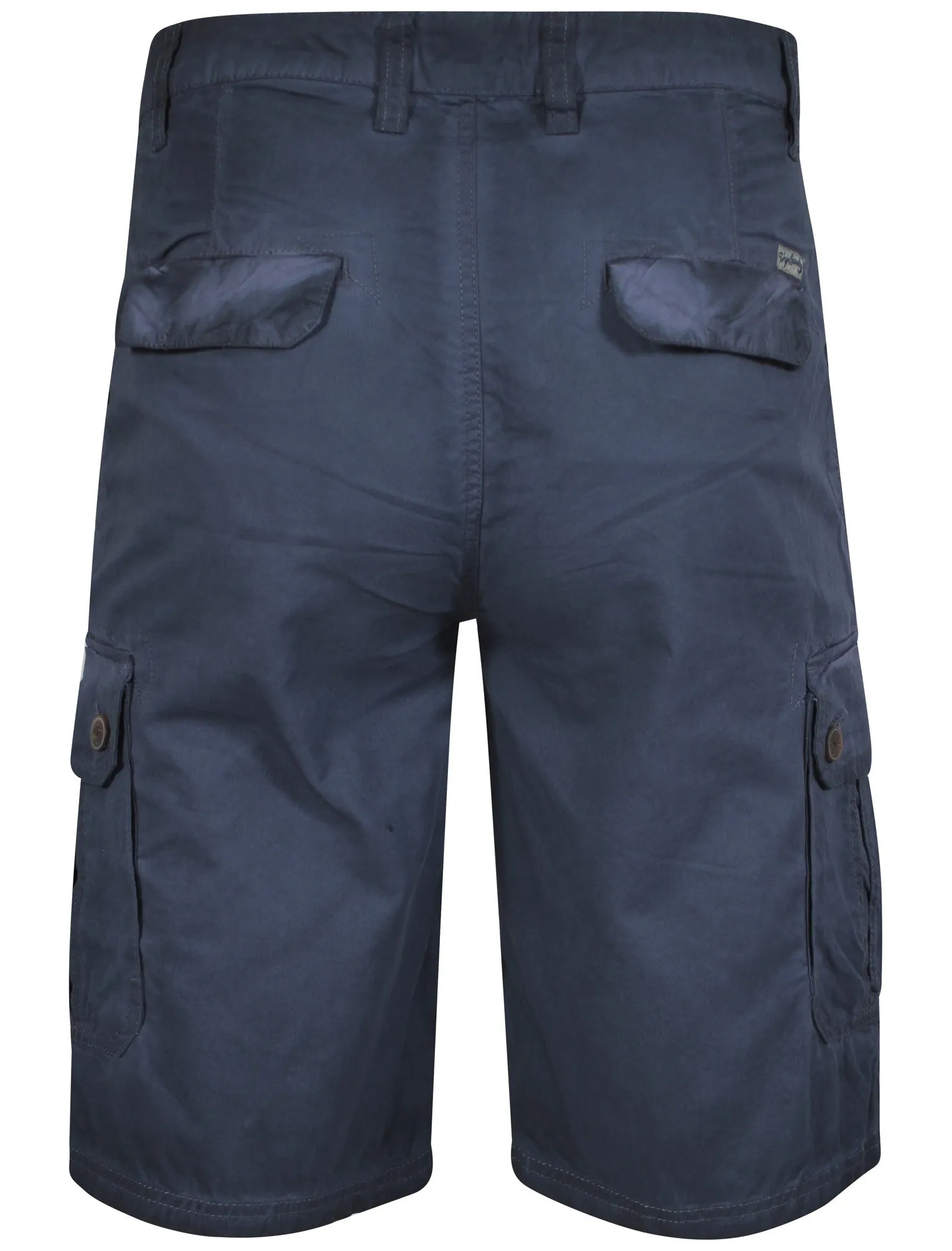 Dumont Cotton Cargo Shorts in Blue - Tokyo Laundry