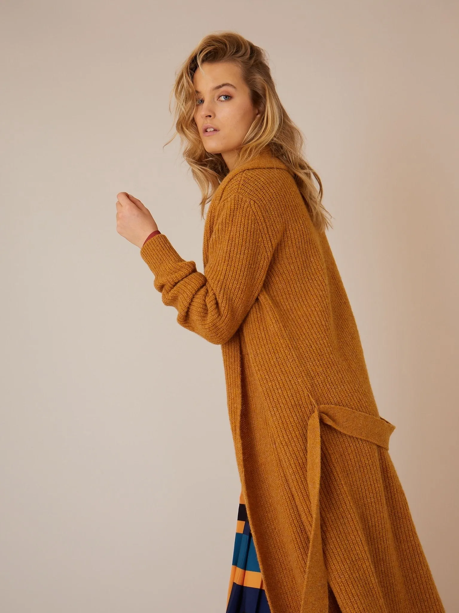 Ellis Cardigan Long - Marigold