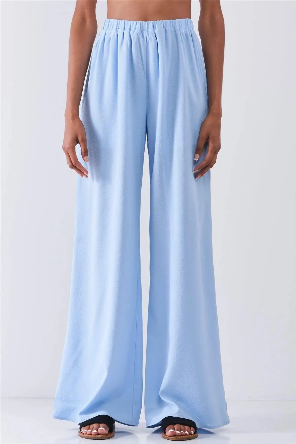 Endless Summer Sky Blue High Waist Flowy Wide Leg Pants /1-1-2-2-1