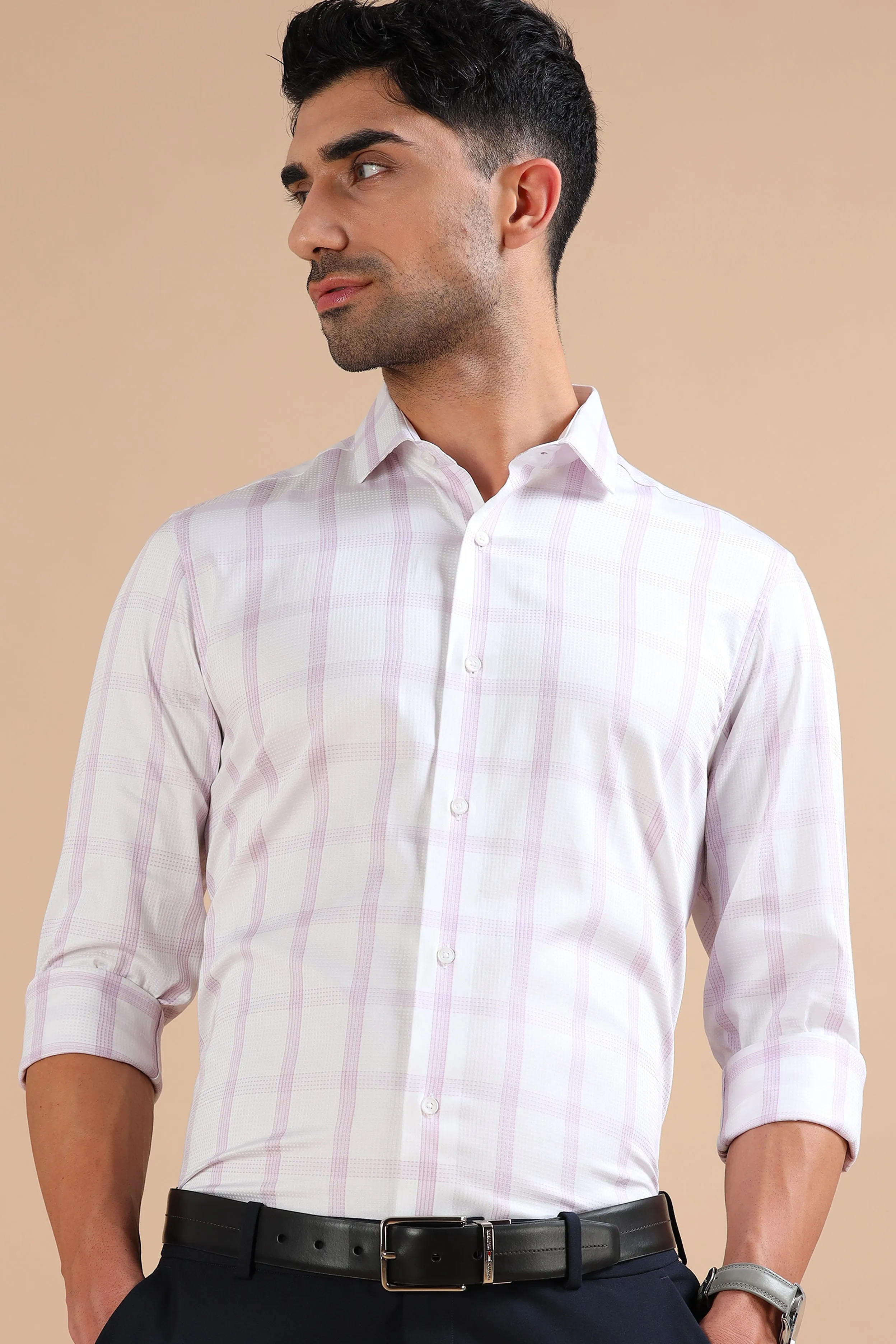 Executive Classic Rose Plaid Shirt