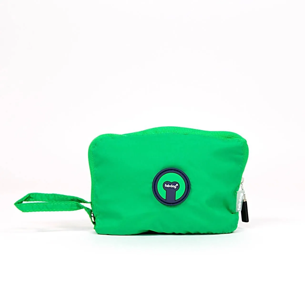 Fabdog | Green Packaway Dog Raincoat