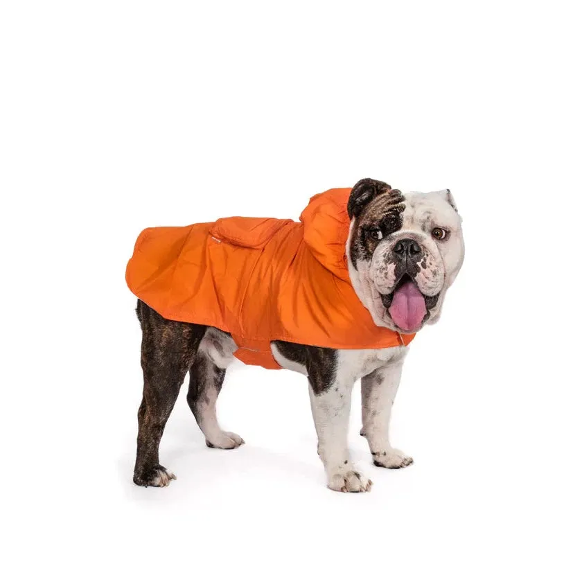 Fabdog | Green Packaway Dog Raincoat