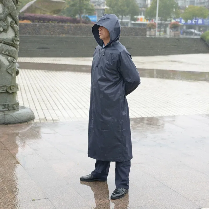 Fashion Long Men's Waterproof Raincoat