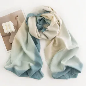 FH23-5221 Splicing color winter scarf