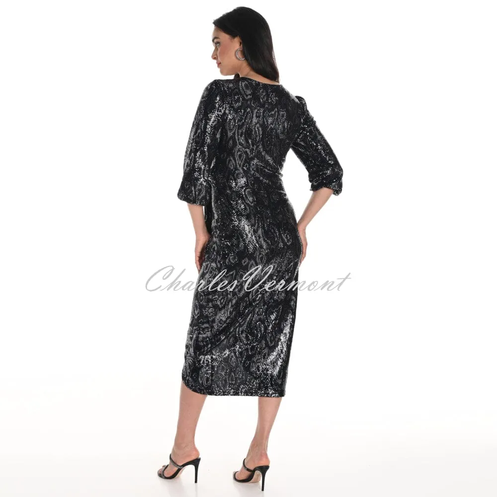 Frank Lyman Sequin Wrap Dress - Style 244212