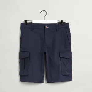 GANT Relaxed Fit Twill Cargo Shorts Marine