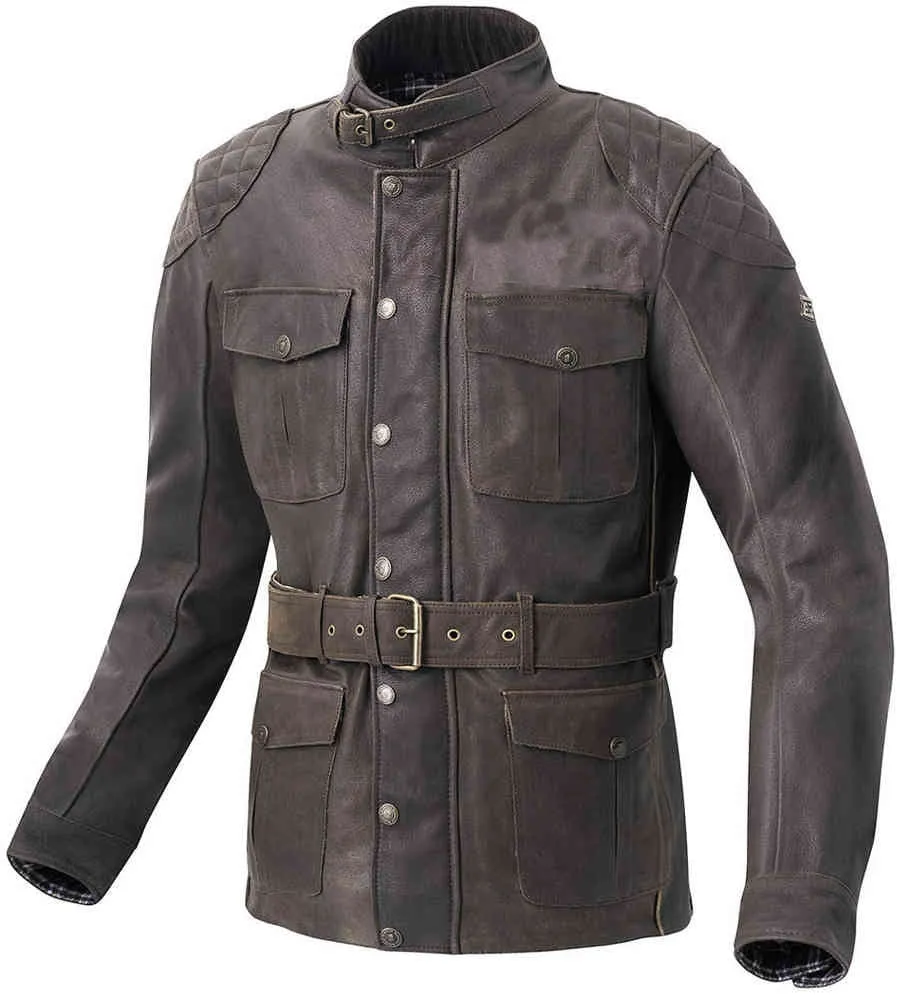 Genuine Leather Jacket With Belt Style