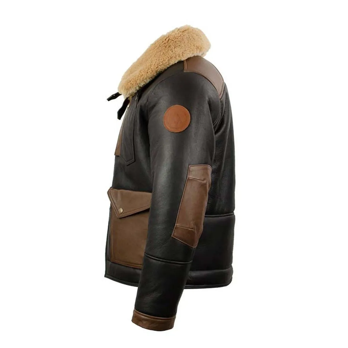 Genuine Shearling leather jacket for Men