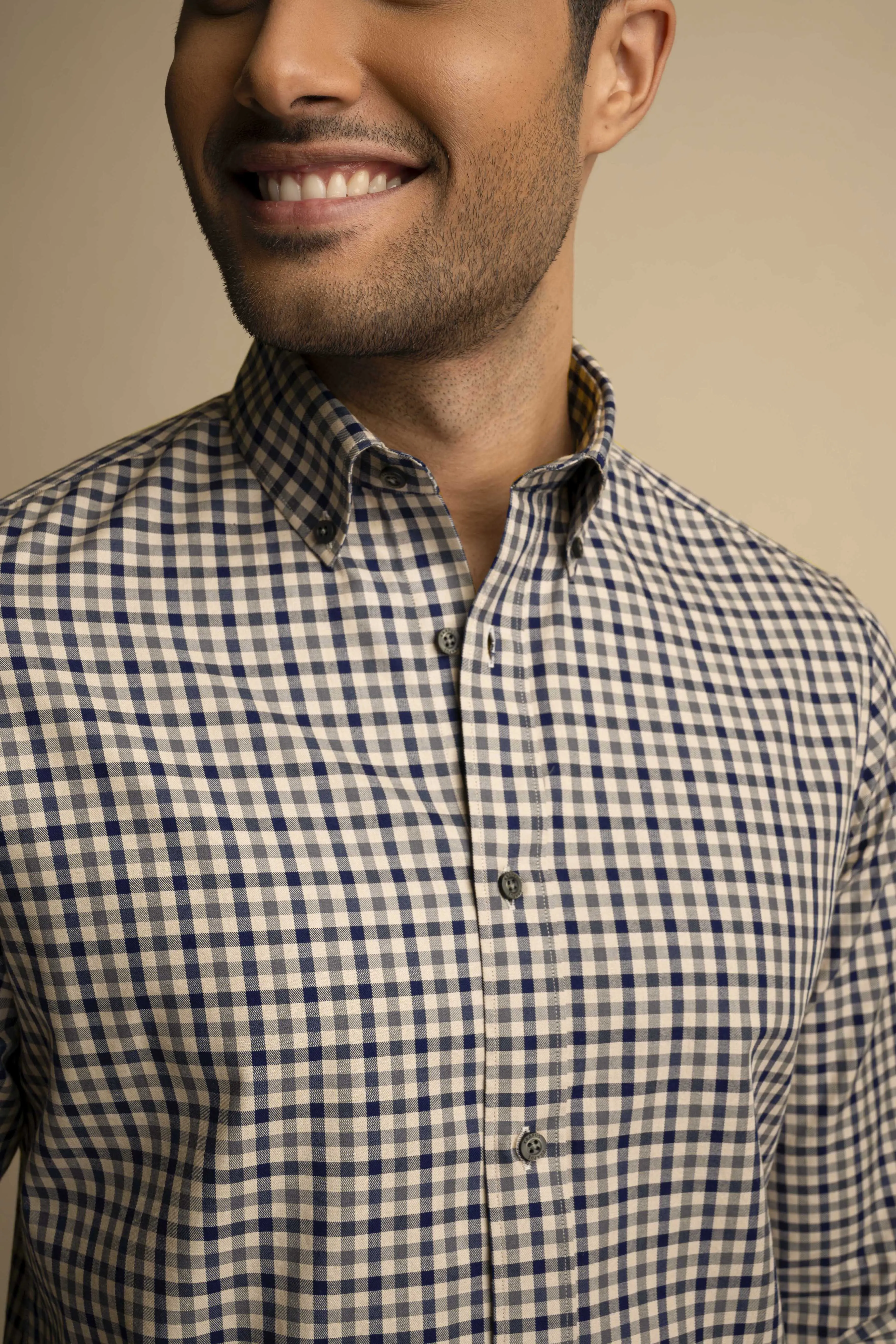 Gingham Button - Down Shirt