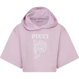 Girls Lilac Hooded Sweatshirt