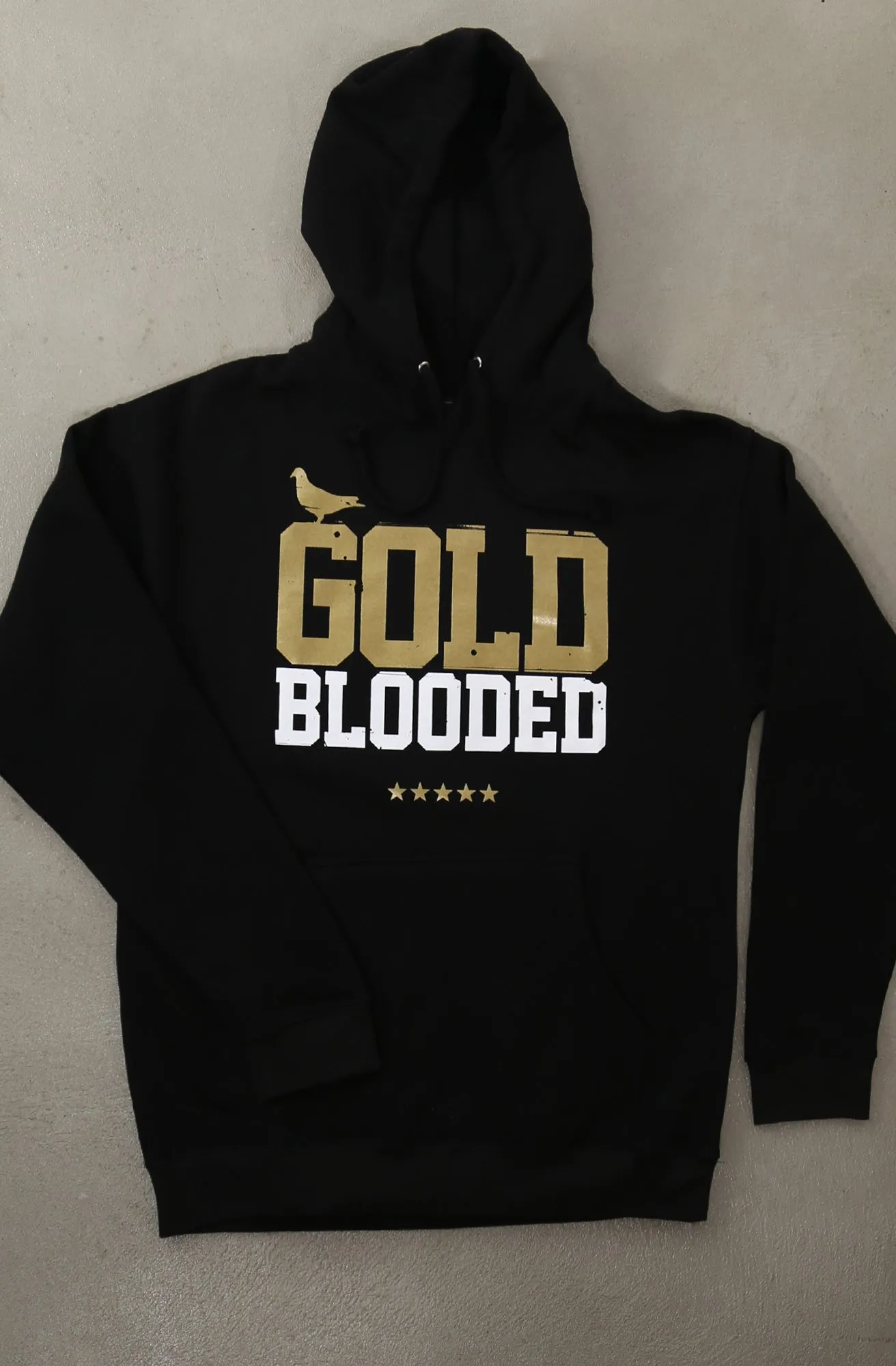 Gold Blooded (Men's Black/White/Gold Hoody)