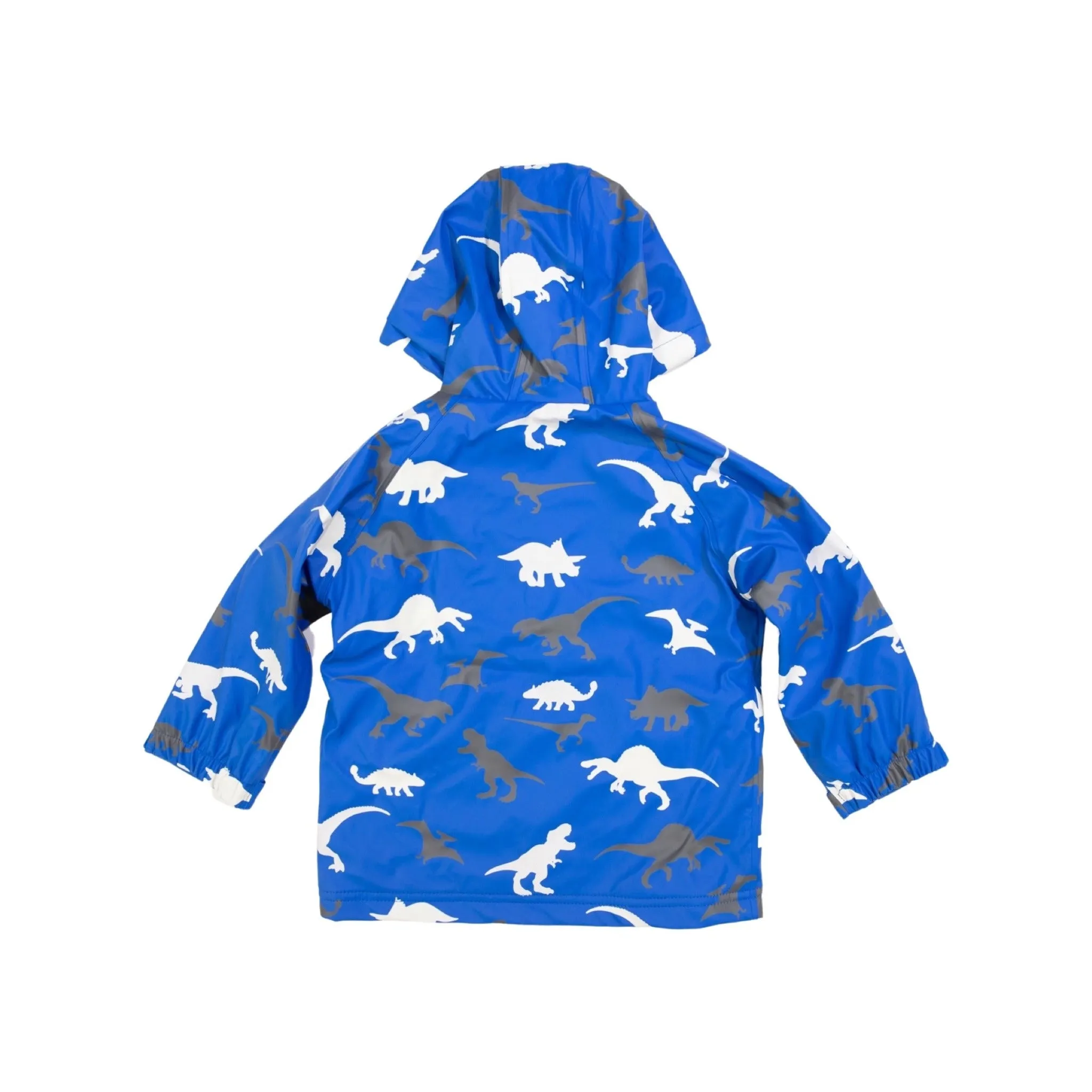 Korango Colour Change Raincoat Dino - Victoria Blue