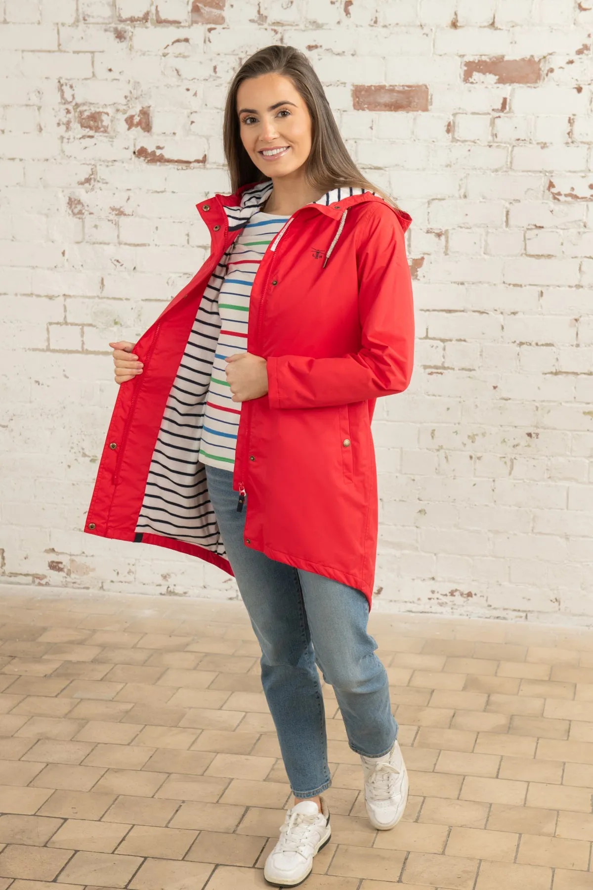 Long Beachcomber Jacket - Poppy