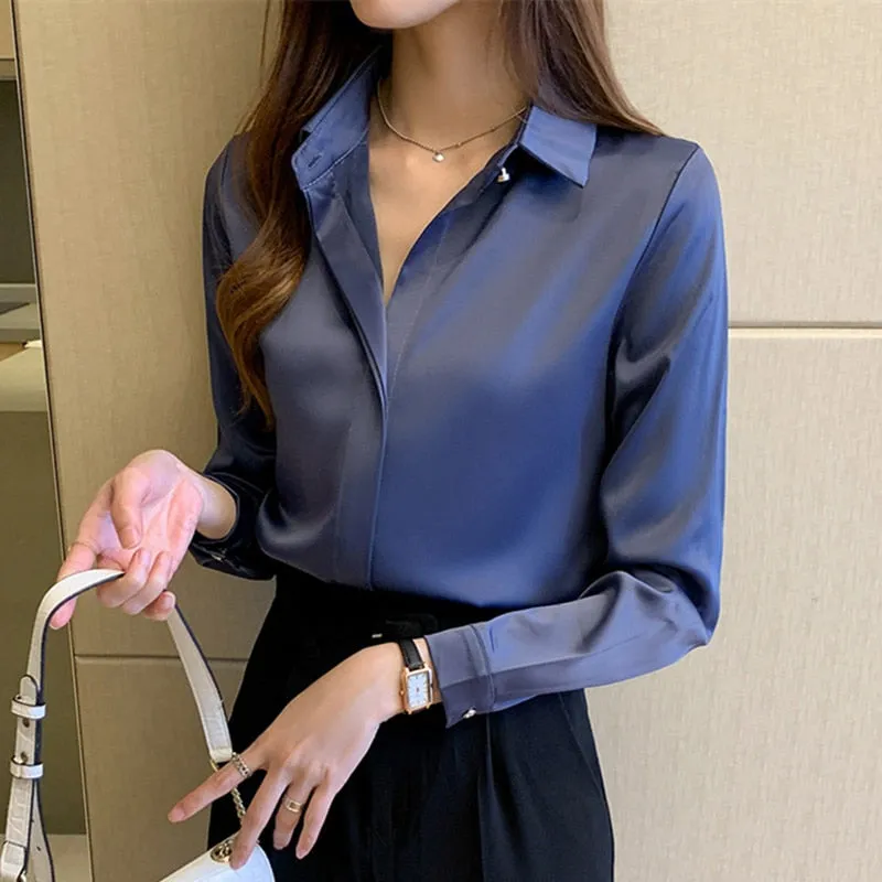 Long Sleeve Fashion Woman Blouses